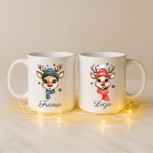 Kubeczek Świąteczny z reniferem i imieniem