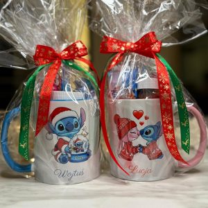 Kubek Świąteczny kolor ZE SŁODYCZAMI STICH