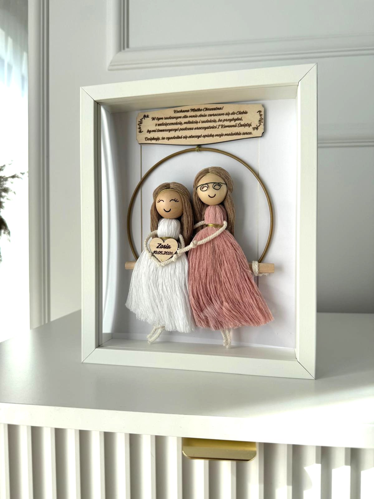 Podziękowania komunijne Dziecko z Mamą Chrzestną - obrazek 3