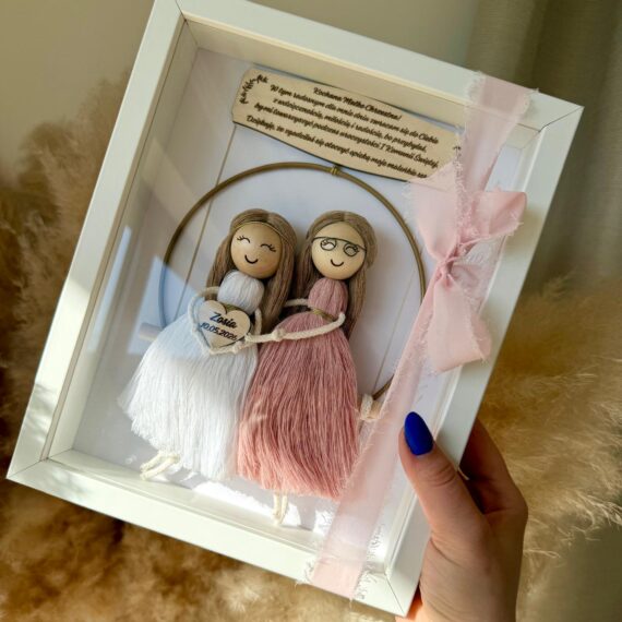 Podziękowania komunijne Dziecko z Mamą Chrzestną